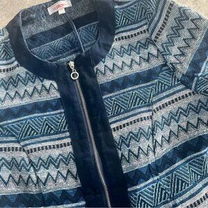 Vintage Le Grenier Light Zip Up Blazer Jacket Coat